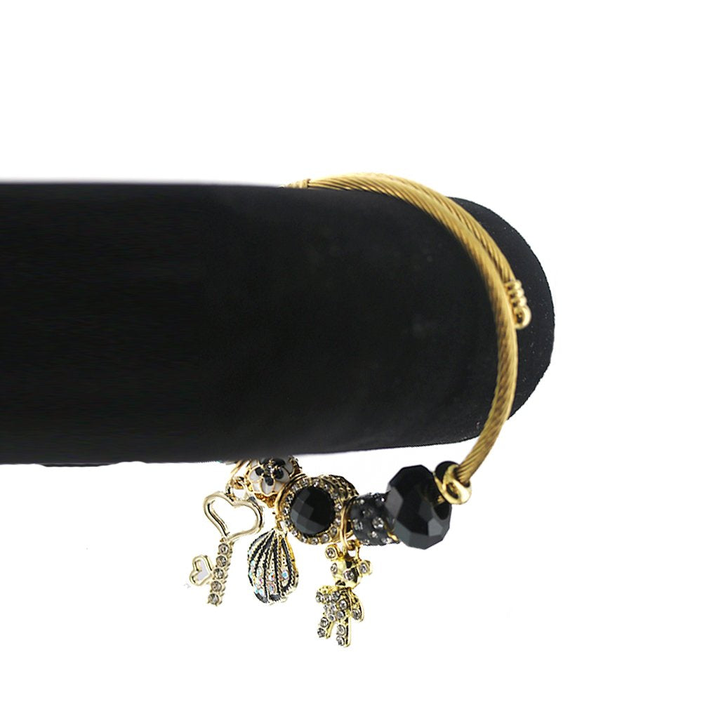 Pulsera con dije de oso de peluche BRS 1297