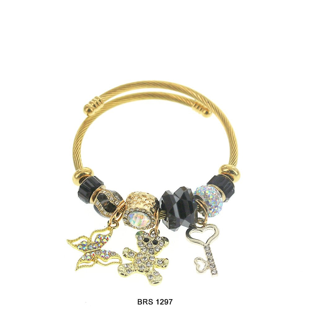 Pulsera con dije de oso de peluche BRS 1297