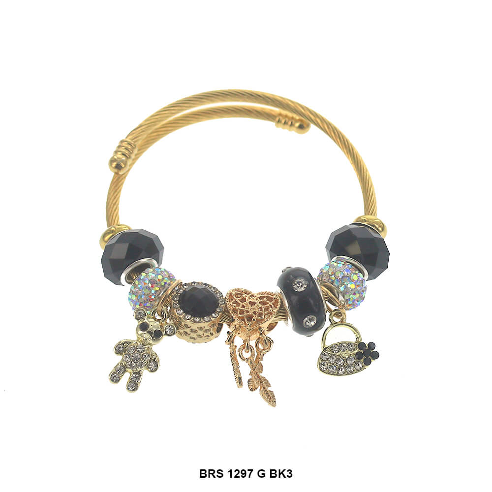 Dijes colgantes Pulsera que se puede abrir BRS 1297 G BK3