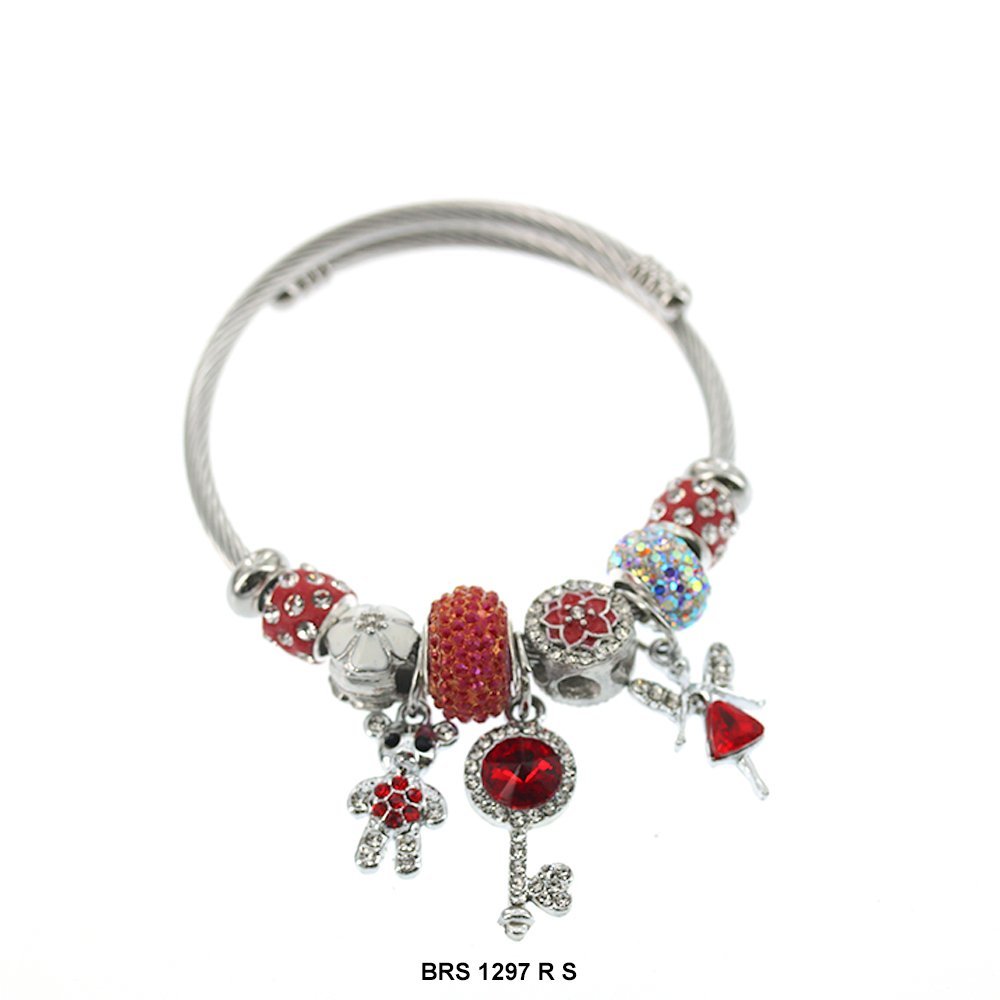 Dijes colgantes Pulsera que se puede abrir BRS 1297 SR