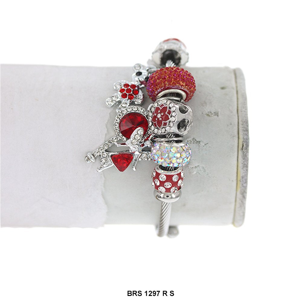 Dijes colgantes Pulsera que se puede abrir BRS 1297 SR