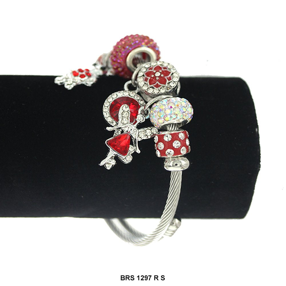 Dijes colgantes Pulsera que se puede abrir BRS 1297 SR