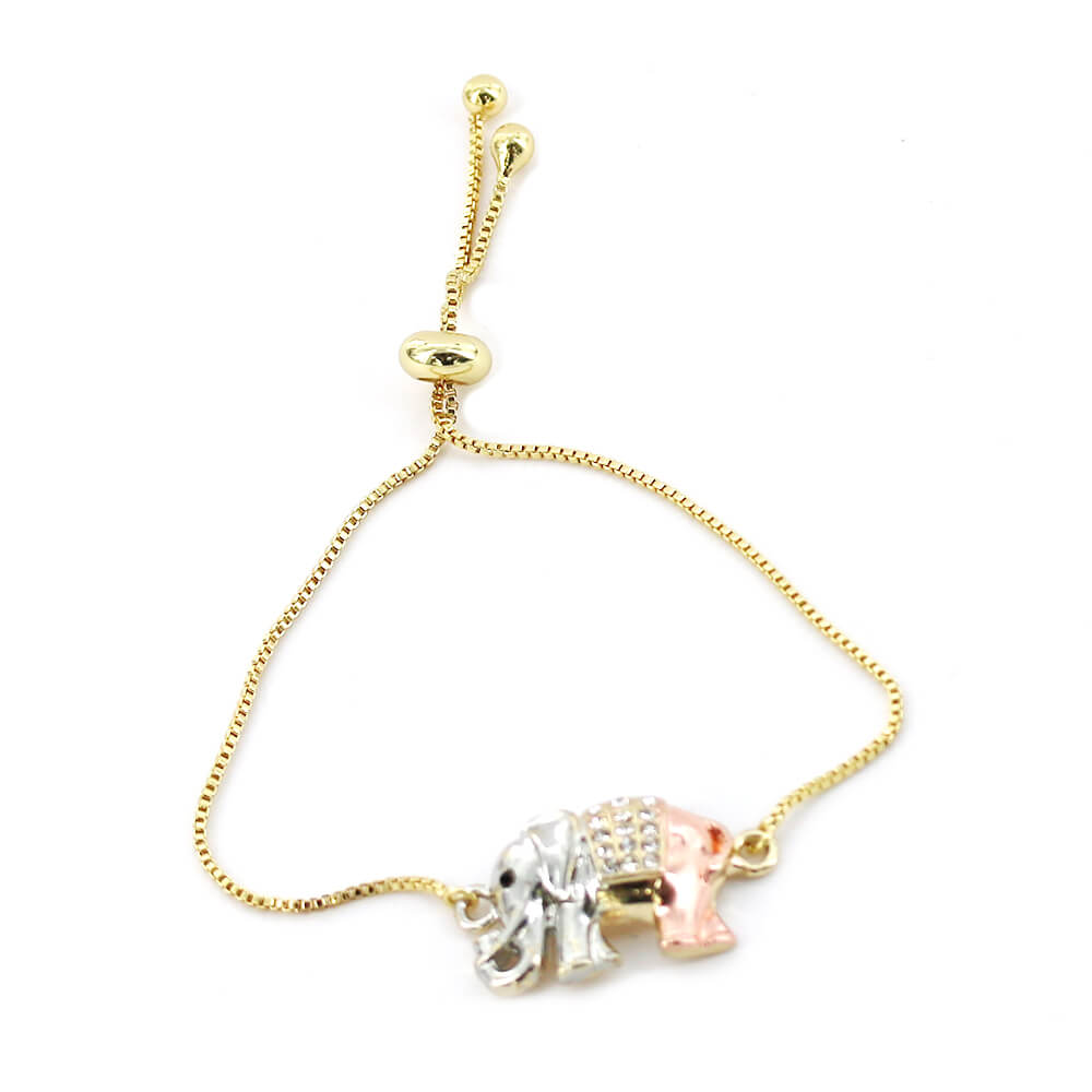 Pulsera Elefante Ajustable BRS 1306 W