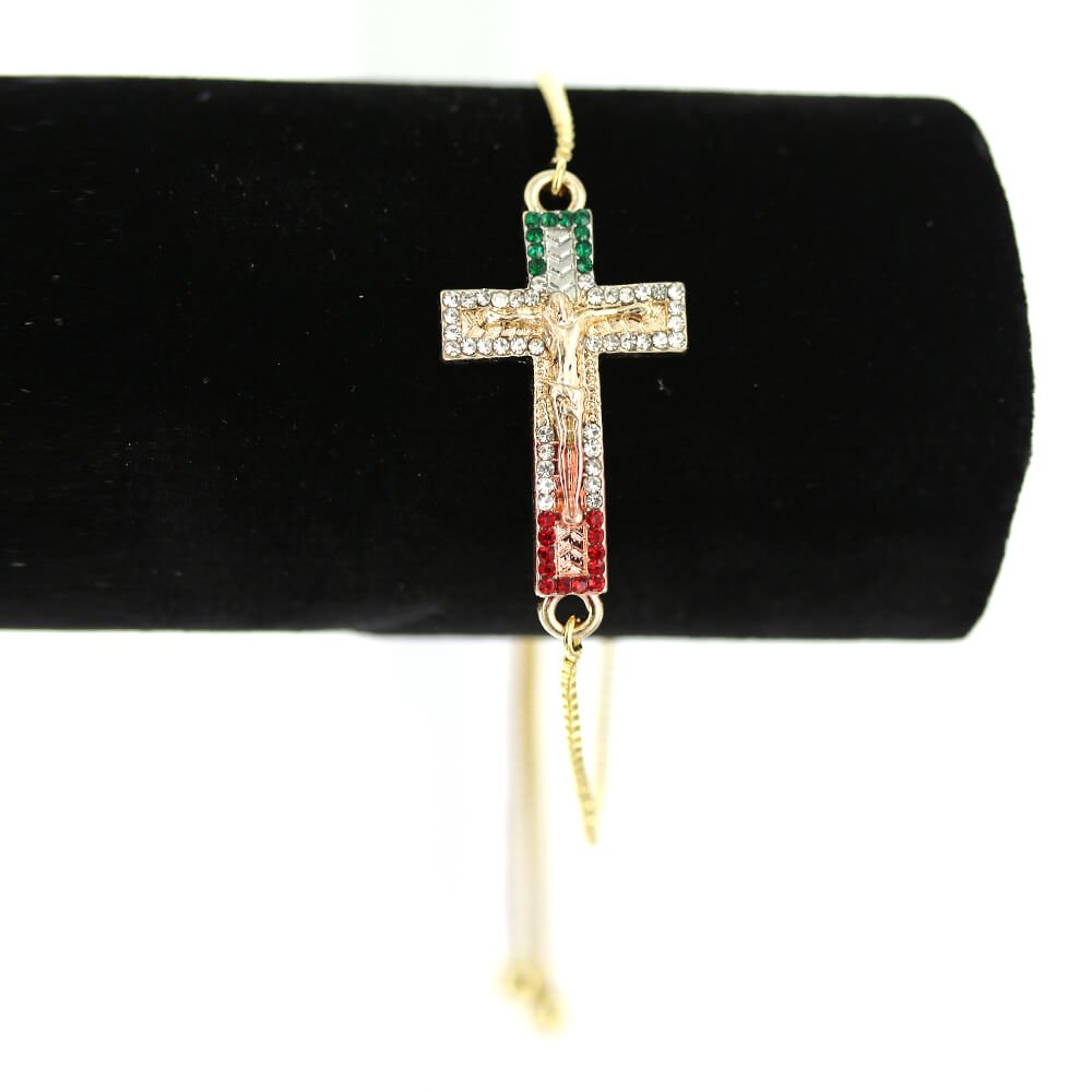 Pulsera Cruz Ajustable BRS 1308