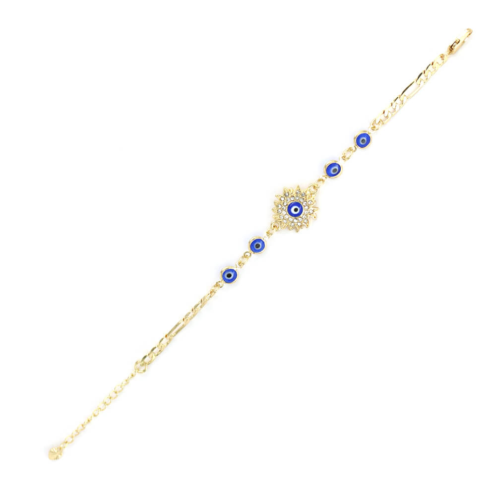 Sun Evil Eye Bracelet BRS 1315 BL