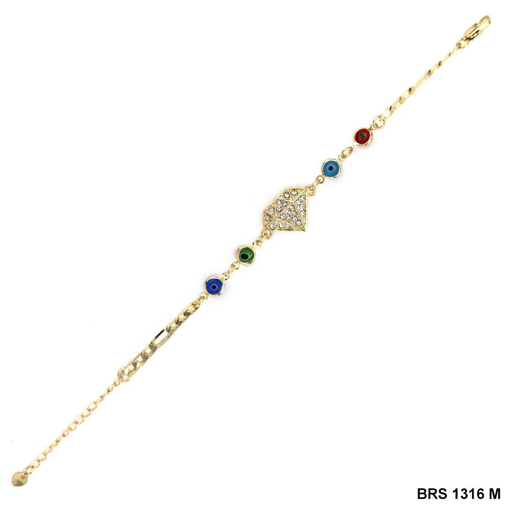 Pulsera de diamantes Evil Eye BRS 1316 M