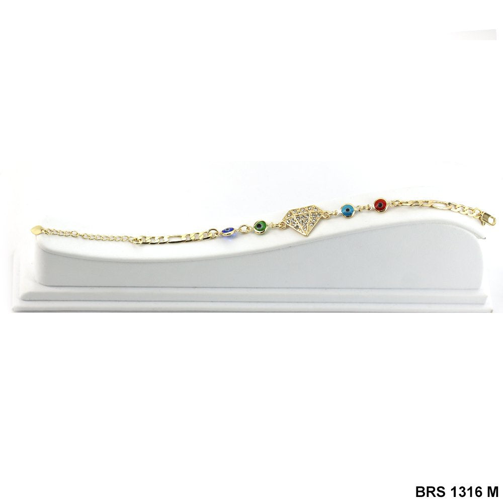 Pulsera de diamantes Evil Eye BRS 1316 M