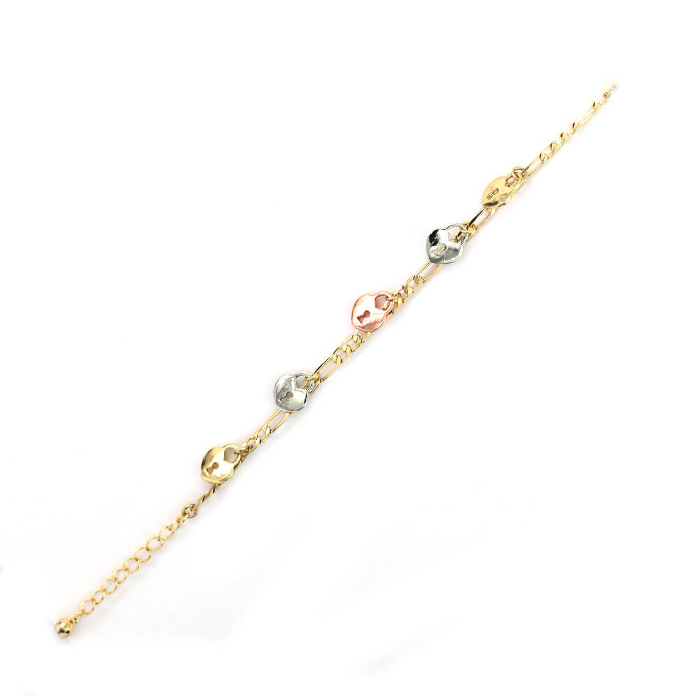 Hearts Figaro Bracelet BRS 1353