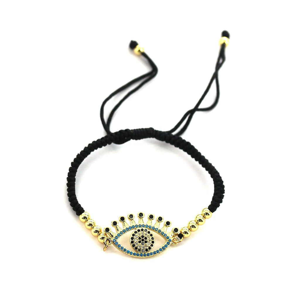 Evil Eye Thread Bracelet BRS 1378 BK