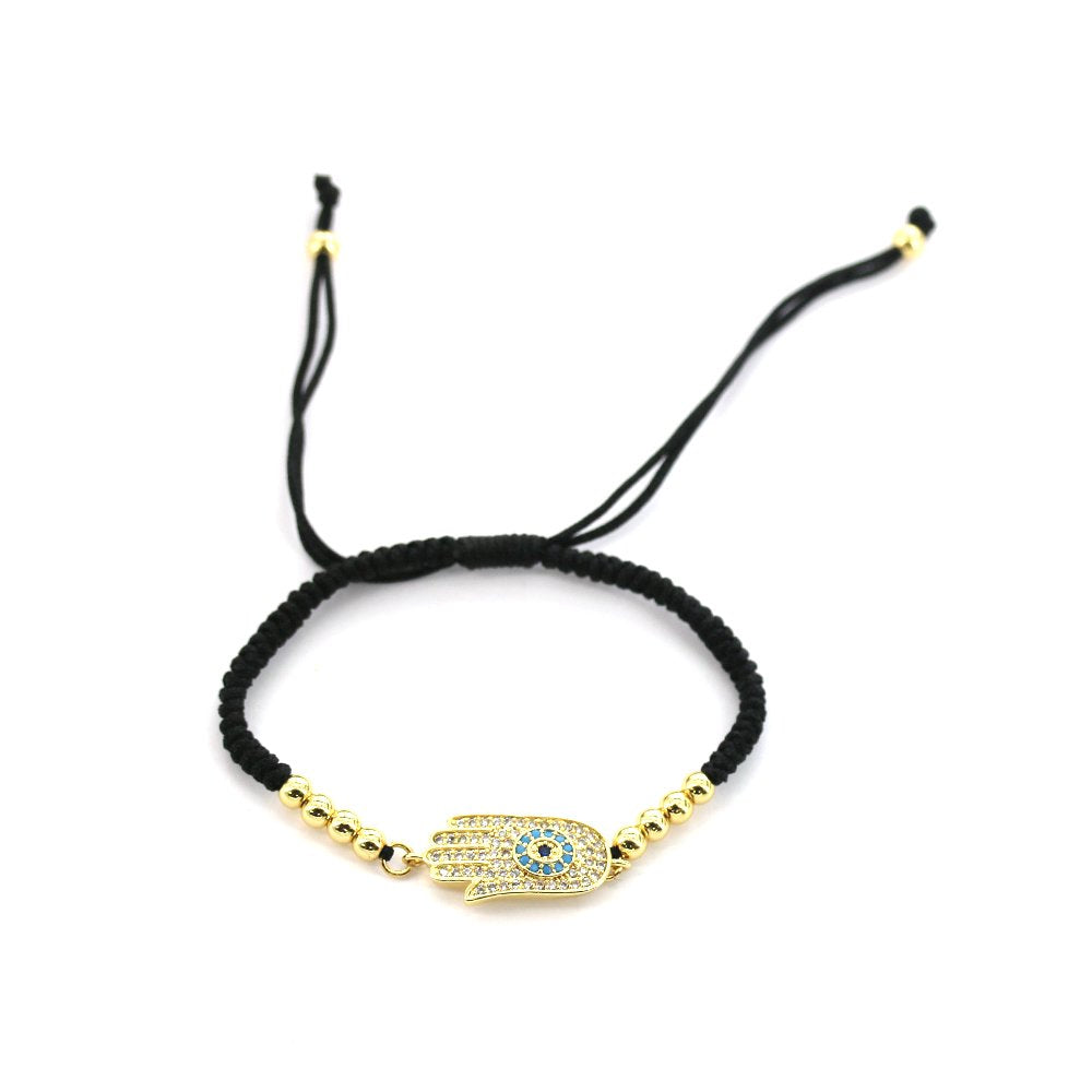 Pulsera Hilo Mano Hamsa BRS 1380 BK