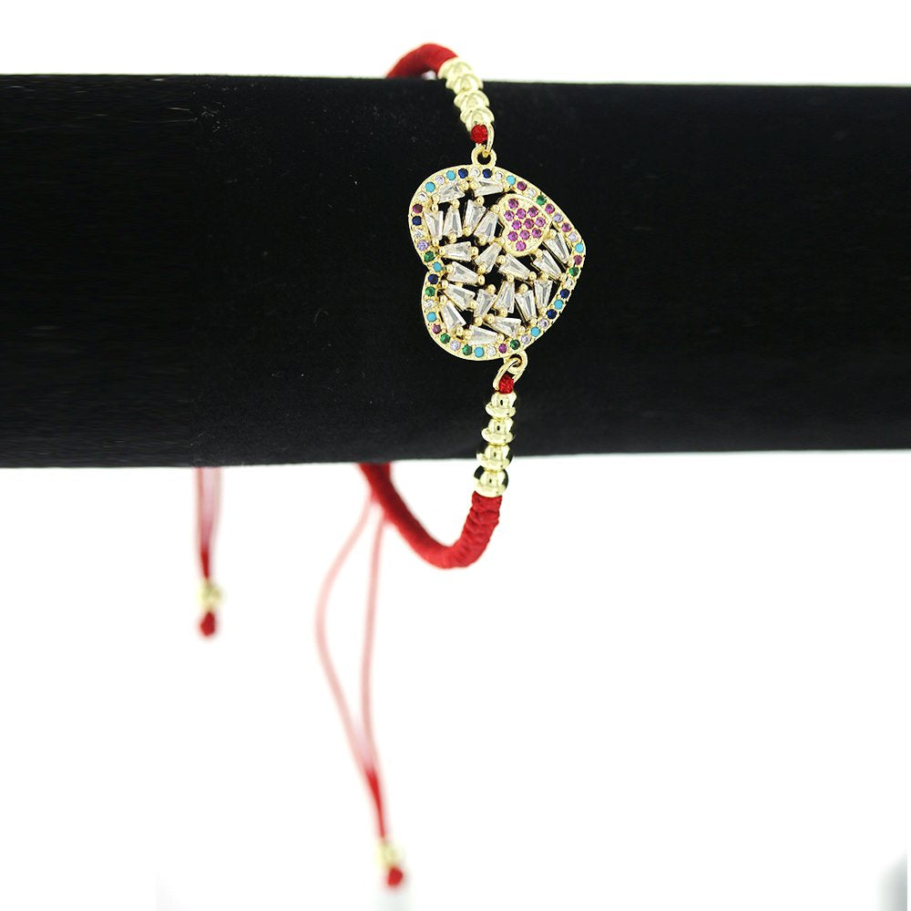 Pulsera Corazón Hilo BRS 1391 R