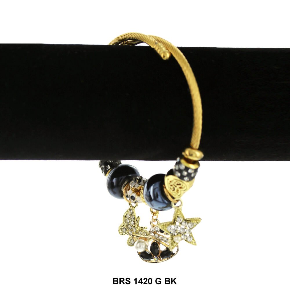 Charms colgantes Pulsera que se puede abrir BRS 1420 G BK