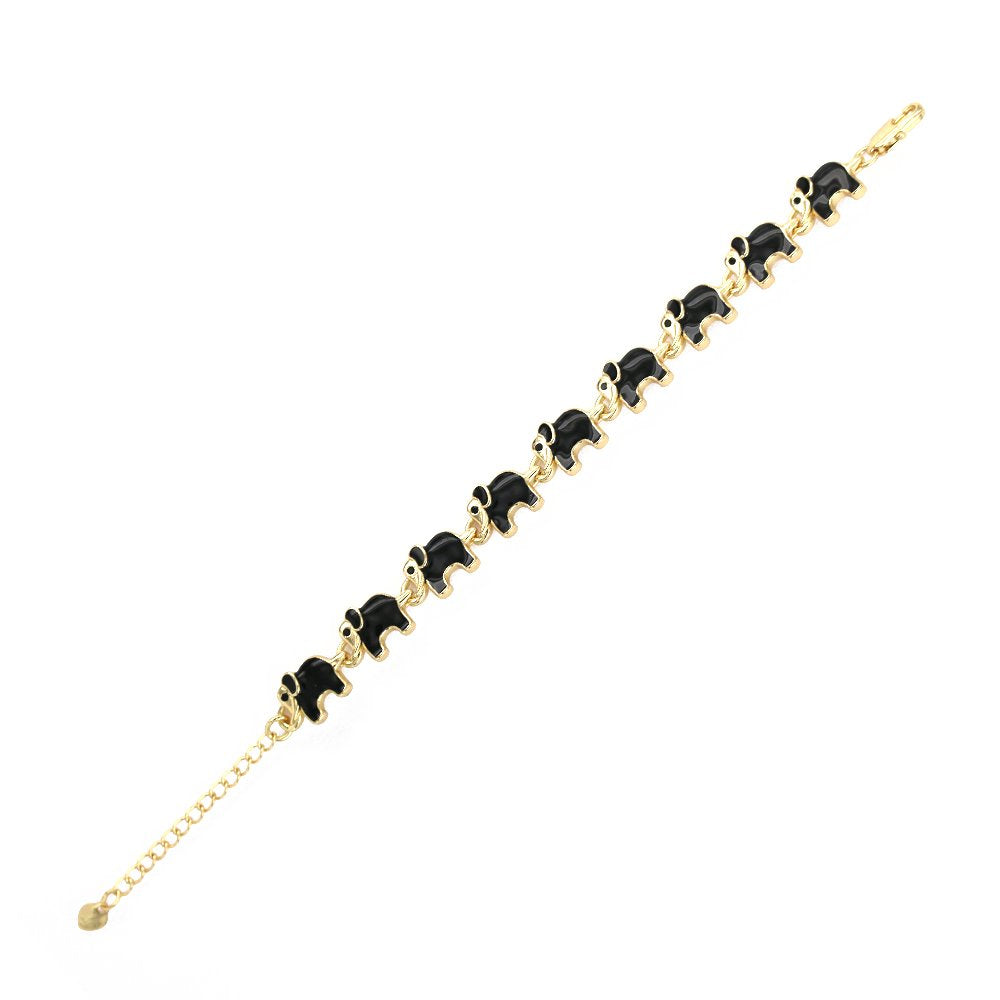 Pulsera Elefante Esmalte BRS 1431 BK