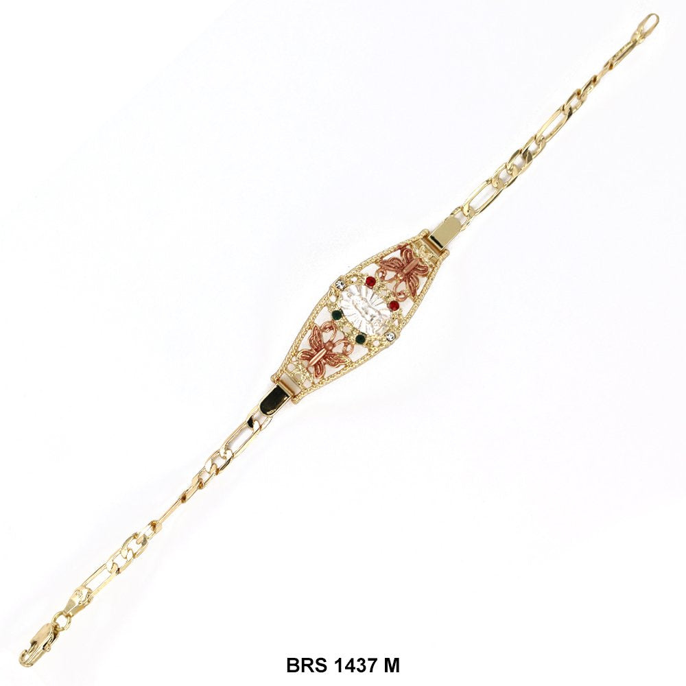 Pulsera Guadalupe Con Mariposas Figaro Multi BRS 1437 M