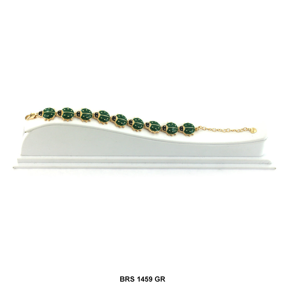 Lady Bug Enamel Bracelet BRS 1459 GR