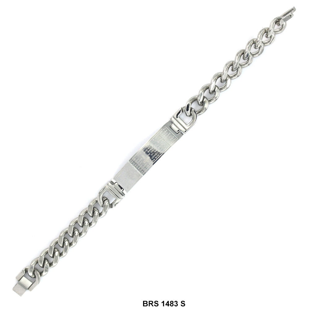 Stainless Steel ID Bracelet BRS 1483 S