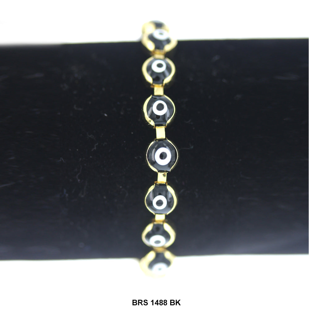 Evil Eye Adjustable Bracelet BRS 1488 BK