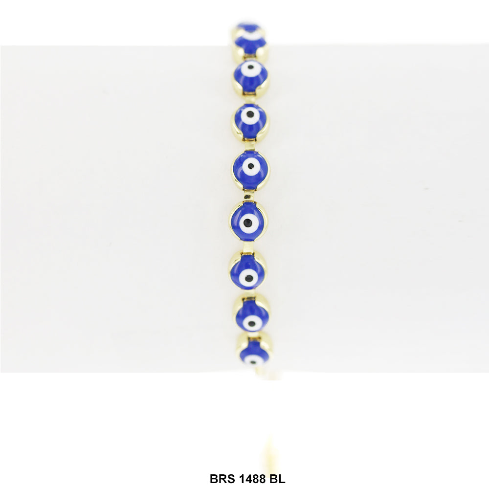 Evil Eye Adjustable Bracelet BRS 1488 BL