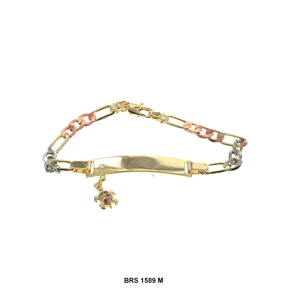 Turtle Charmed ID Bracelet BRS 1589 M