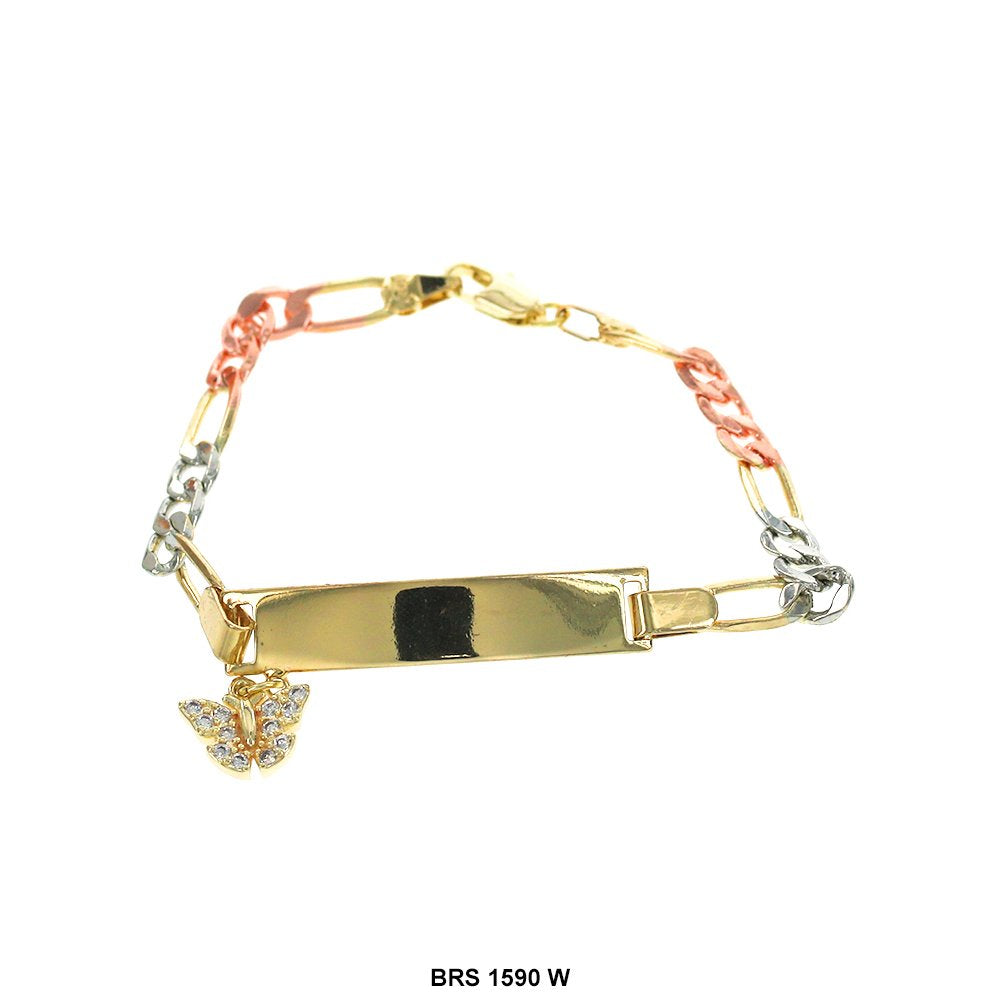 Butterfly Charmed ID Bracelet BRS 1590 W