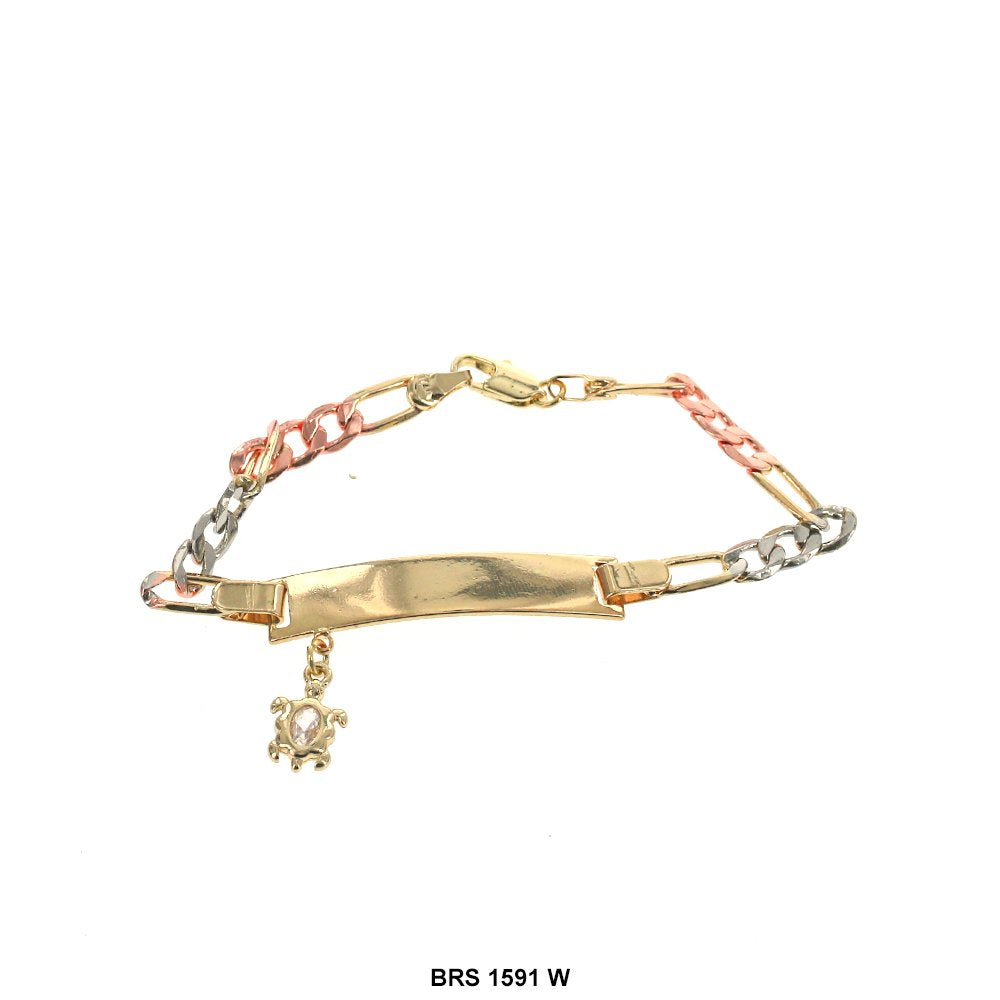 Turtle Charmed ID Bracelet BRS 1591 W