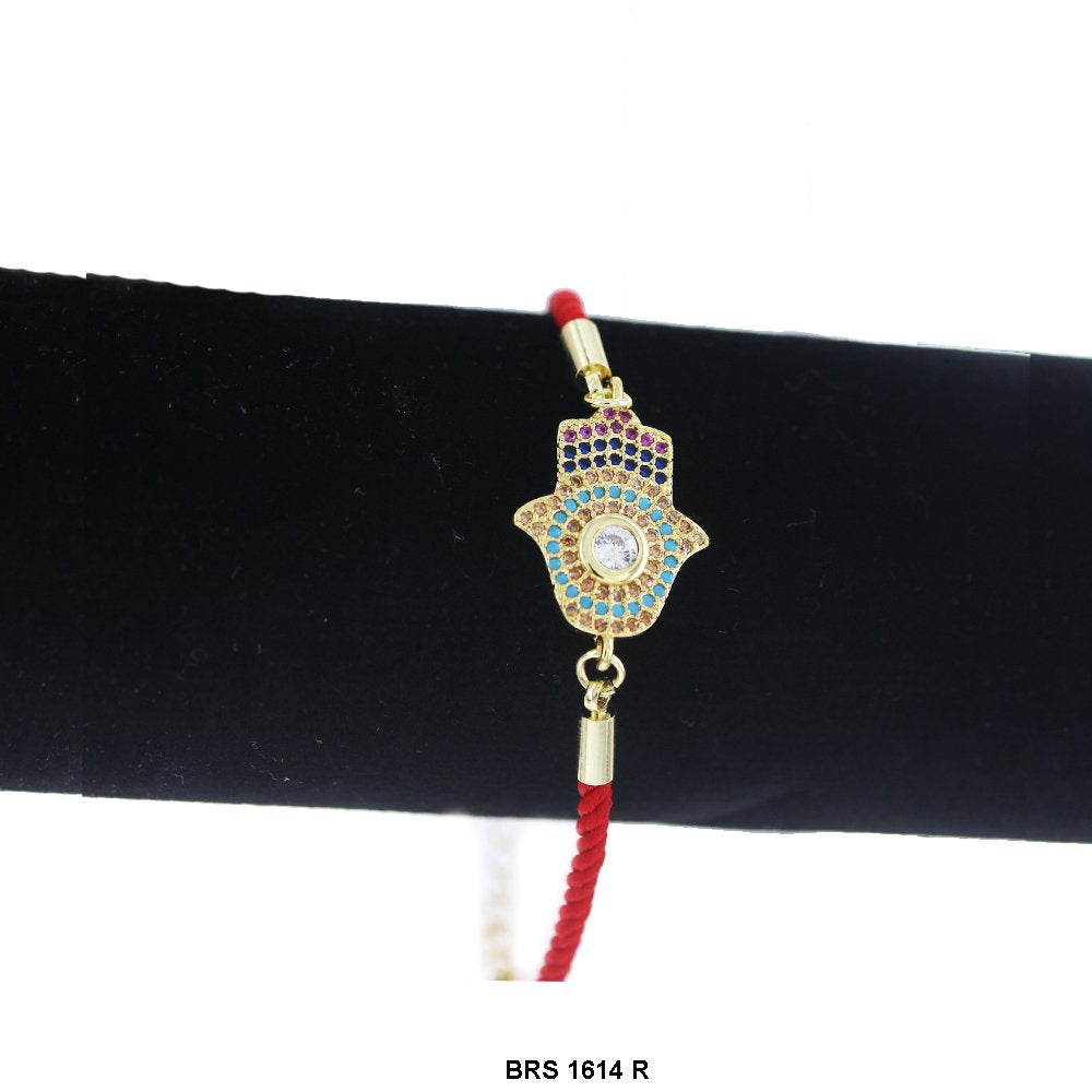 Hamsa Hand Thread Bracelet BRS 1614 R