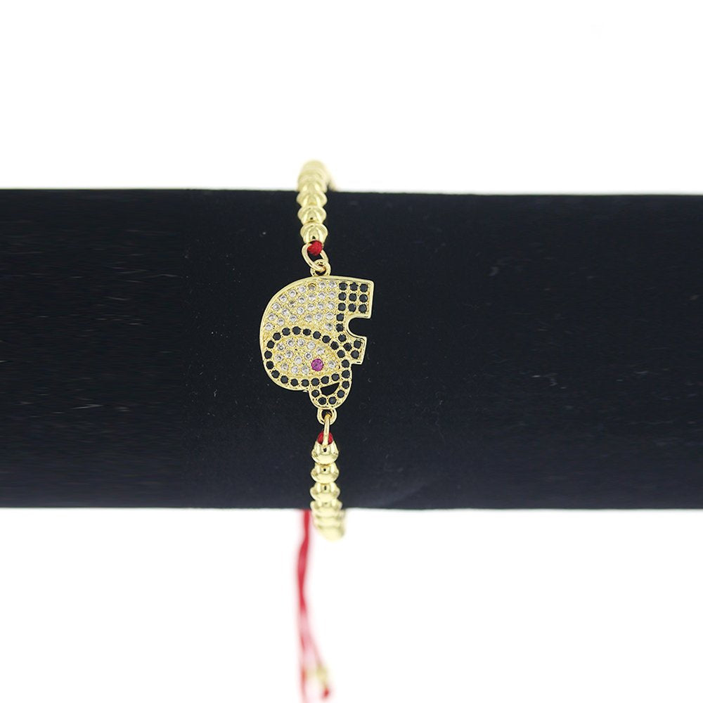 Elephant Beads And Threads Bracelet BRS 1753