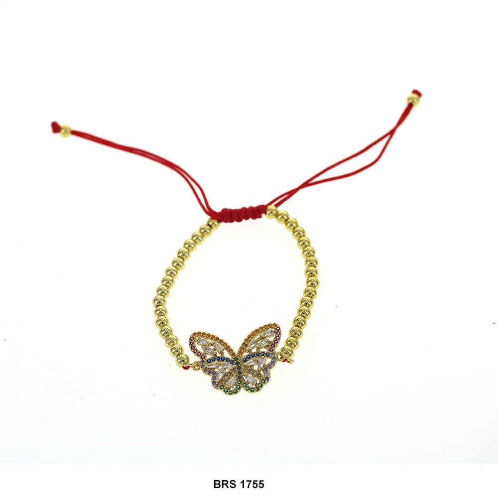 Pulsera Mariposa Cuentas E Hilos BRS 1755