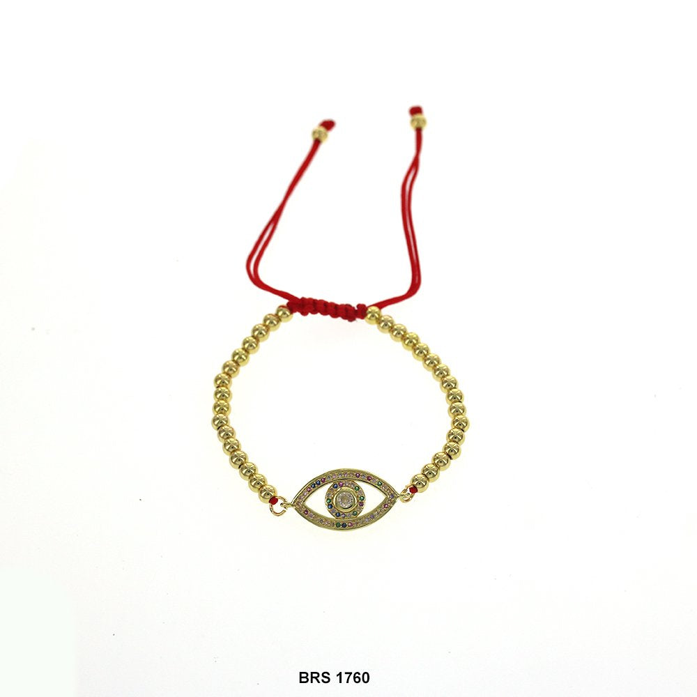 Evil Eye Beads And Threads Bracelet BRS 1760