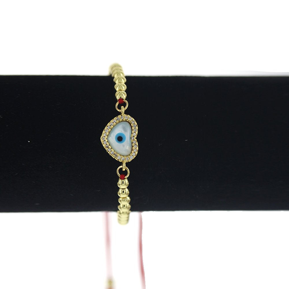 Evil Eye Beads And Threads Bracelet BRS 1761