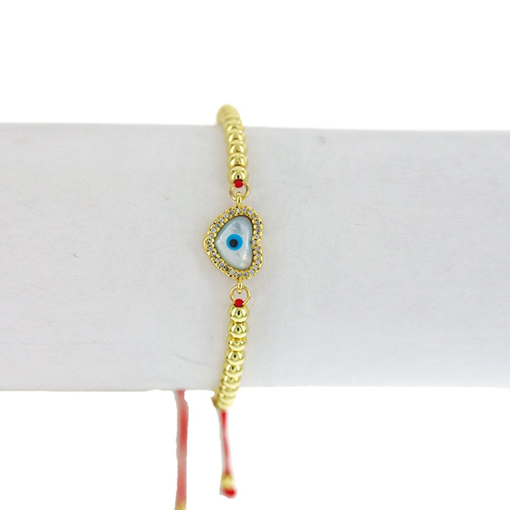 Evil Eye Beads And Threads Bracelet BRS 1761