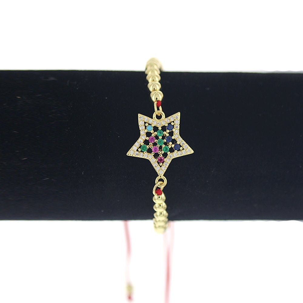 Pulsera Cuentas E Hilos Estrella BRS 1762