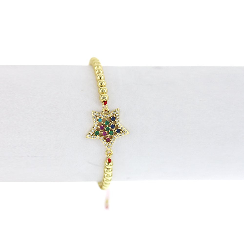 Star Beads And Threads Bracelet BRS 1762