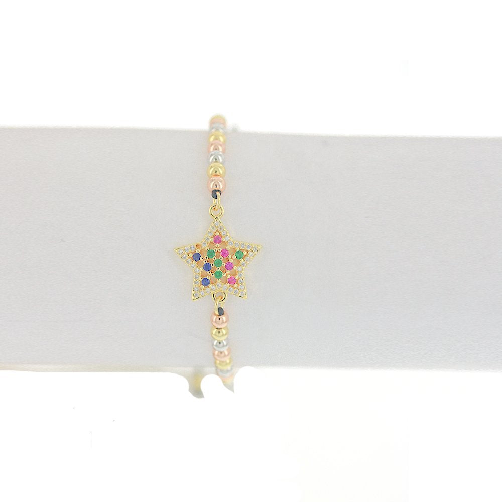 Star Beads And Threads Bracelet BRS 1763