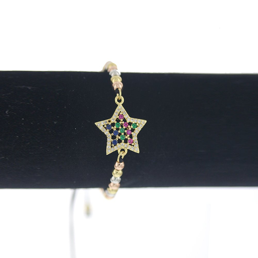 Pulsera Cuentas E Hilos Estrella BRS 1763