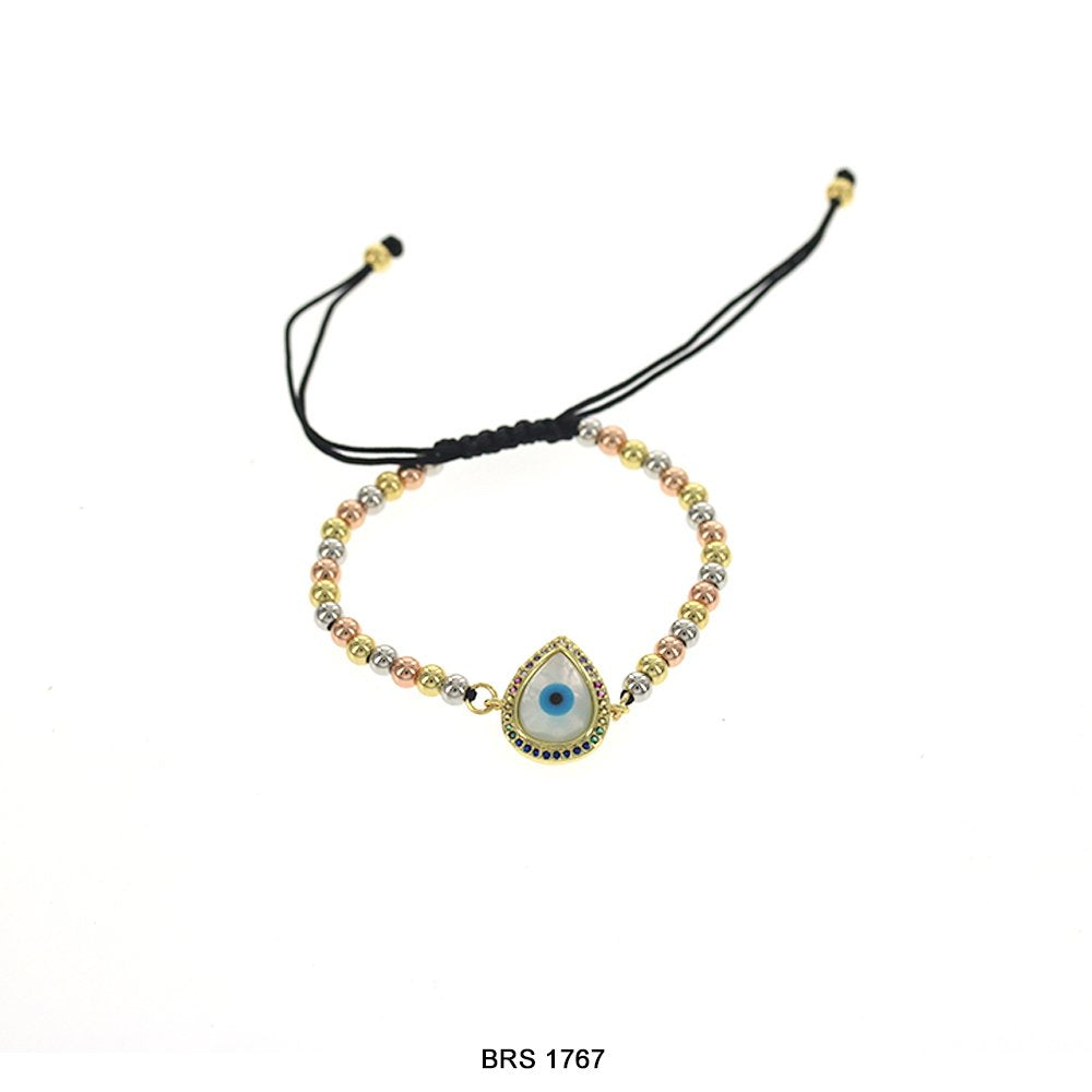 Evil Eye Beads And Threads Bracelet BRS 1767