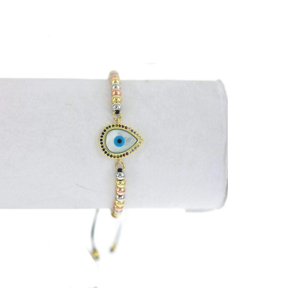 Pulsera Evil Eye Abalorios E Hilos BRS 1767