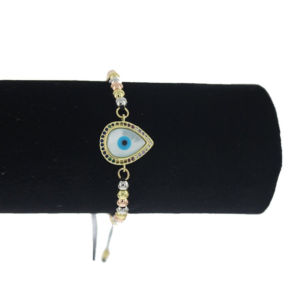 Pulsera Evil Eye Abalorios E Hilos BRS 1767