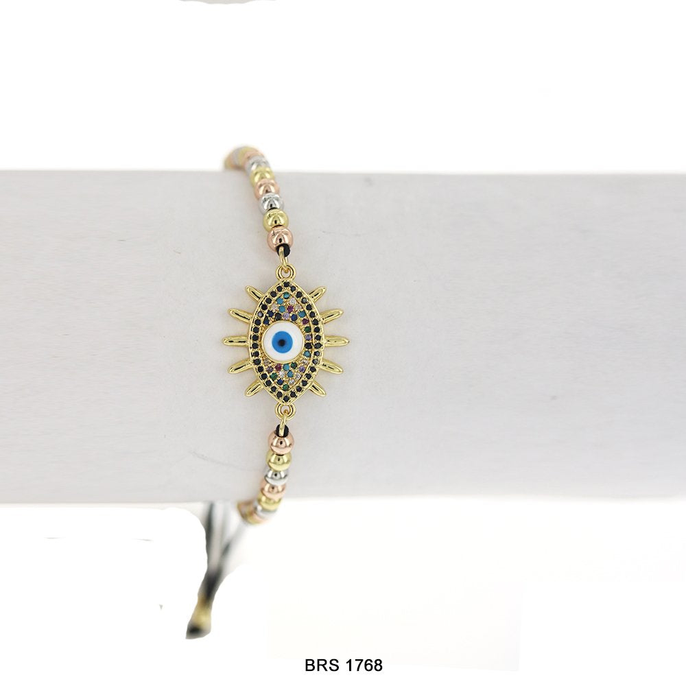 Evil Eye Beads And Threads Bracelet BRS 1768