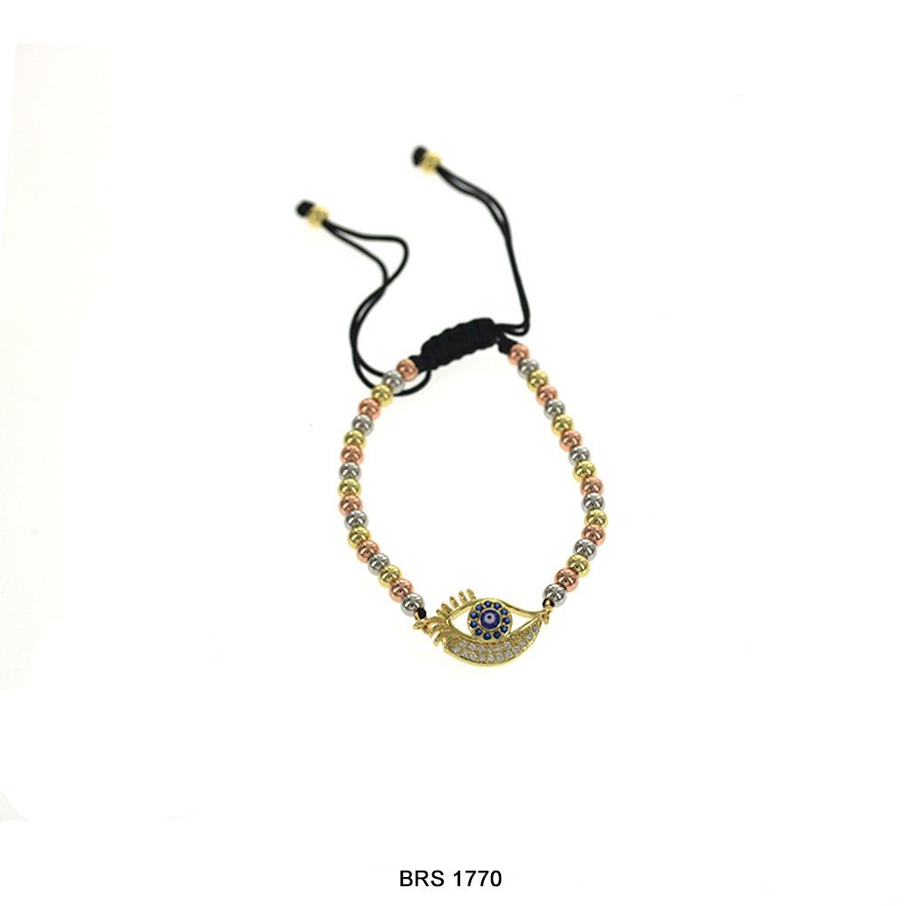 Evil Eye Beads And Threads Bracelet BRS 1770