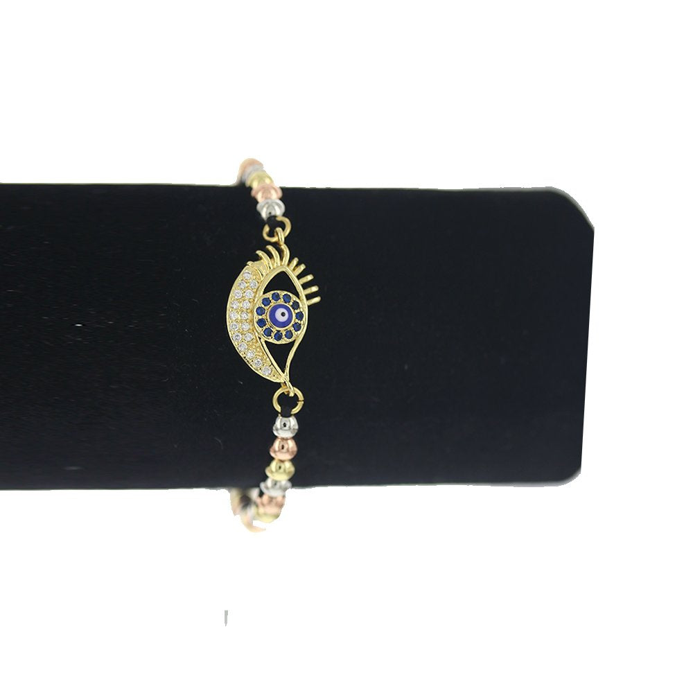 Pulsera Evil Eye Abalorios E Hilos BRS 1770