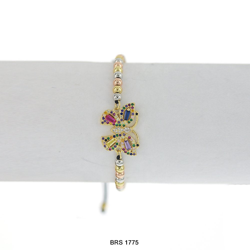 Pulsera Cuentas E Hilos Mariposa BRS 1775