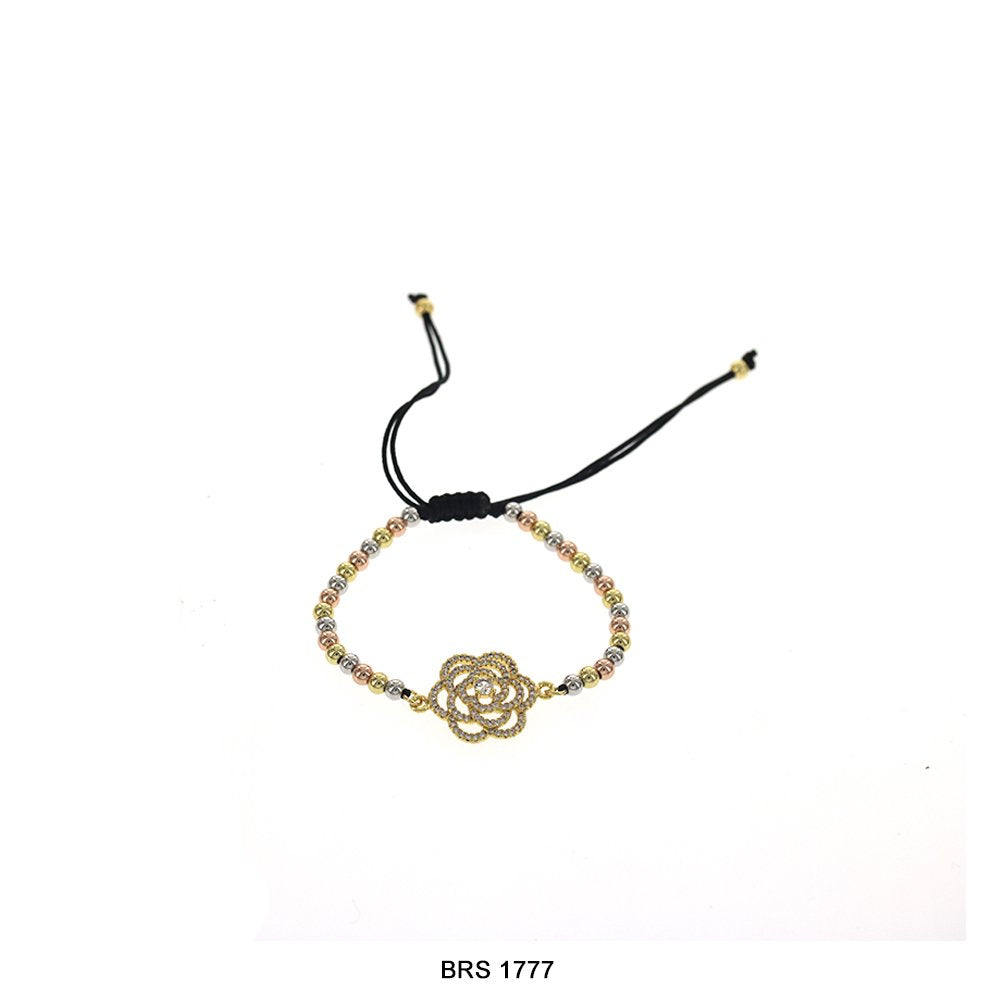 Pulsera De Hilos Y Cuentas De Flores BRS 1777