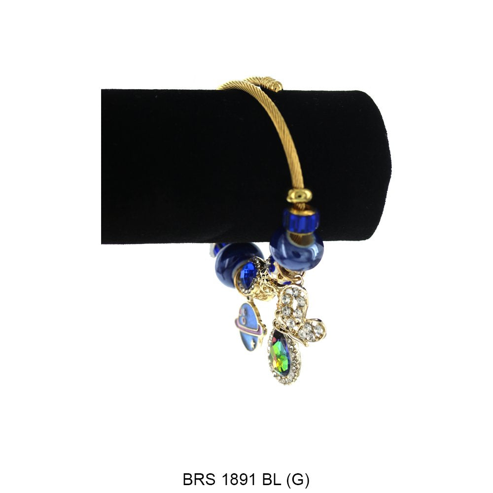 Dijes colgantes Pulsera que se puede abrir BRS 1891 G BL