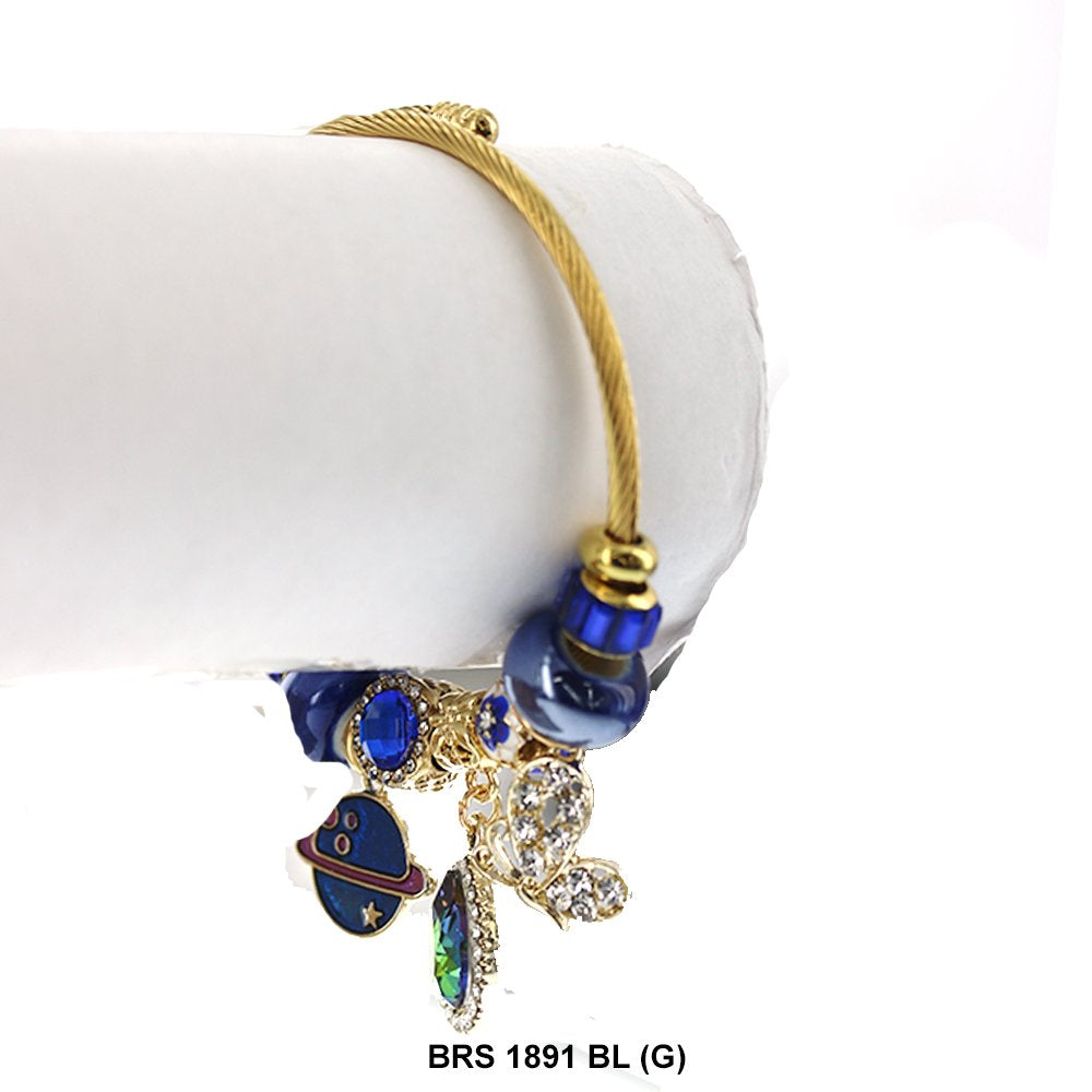 Dijes colgantes Pulsera que se puede abrir BRS 1891 G BL