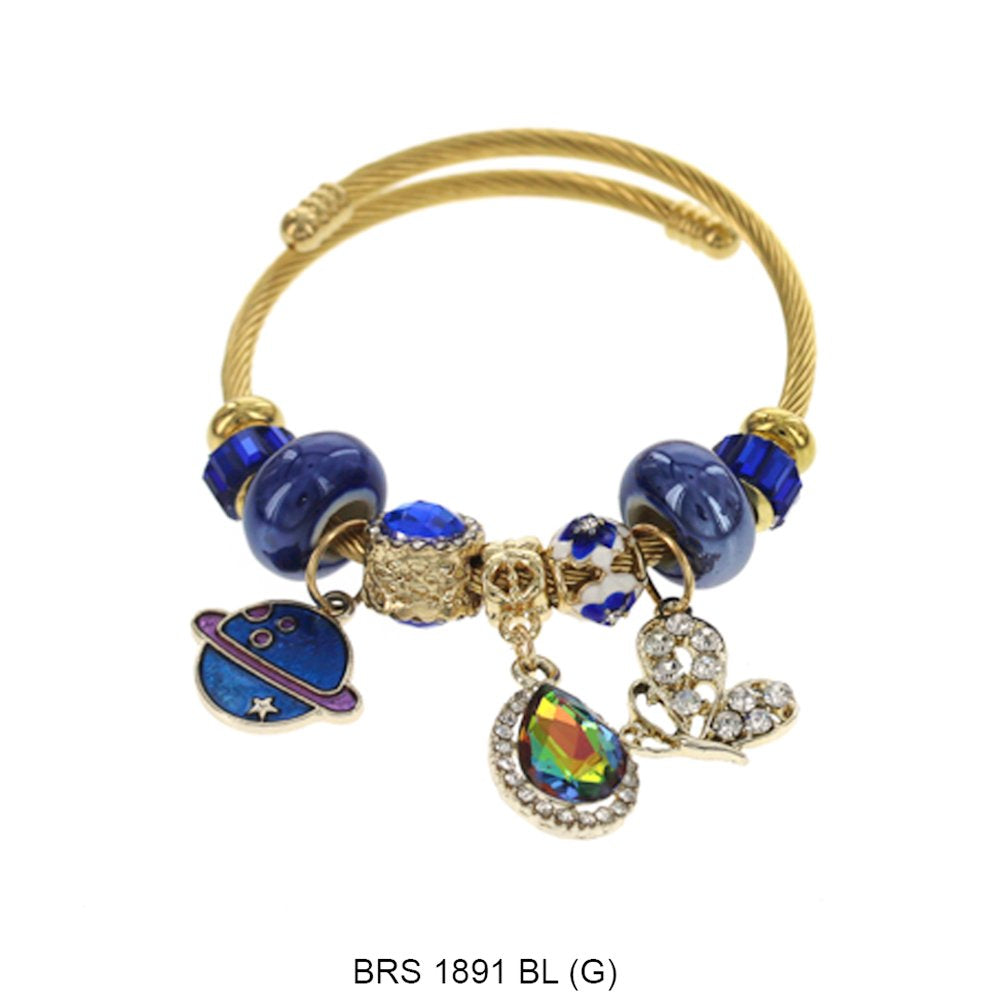 Dijes colgantes Pulsera que se puede abrir BRS 1891 G BL