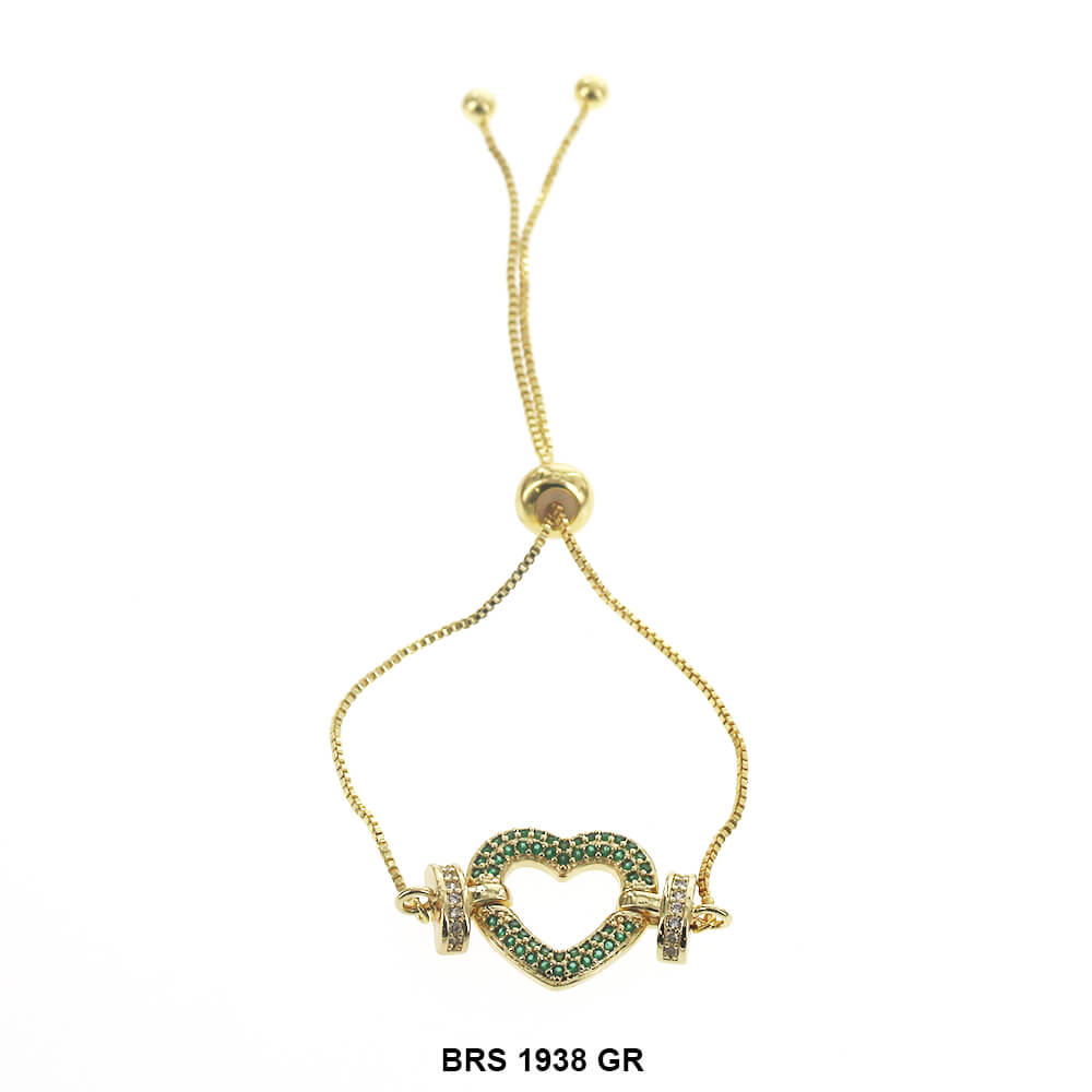 Heart Adjustable Bracelet BRS 1938 GR