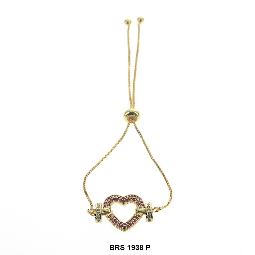 Heart Adjustable Bracelet BRS 1938 P