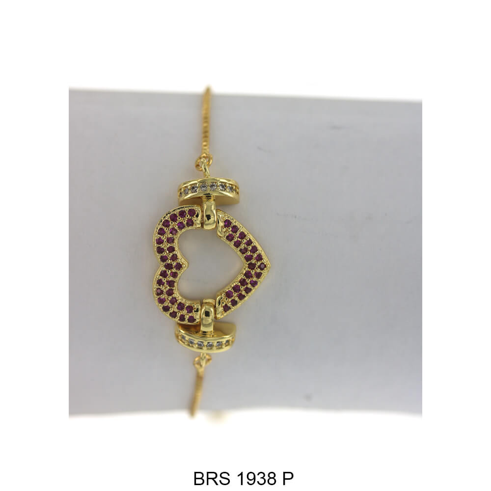 Heart Adjustable Bracelet BRS 1938 P