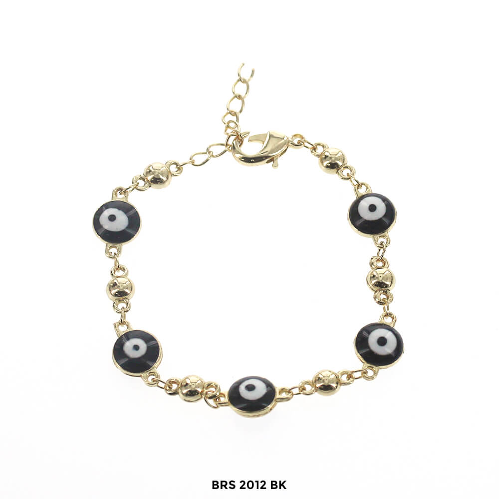 Kids Round Evil Eye Bracelets BRS 2012 BK